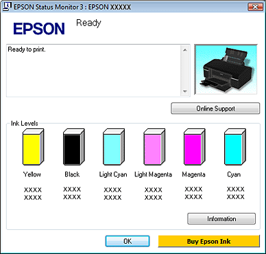 Производим проверку чернильных картриджей для струйного принтера Epson