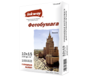 Глянцевая фотобумага Inkway 10x15, 230 гр., 100 листов